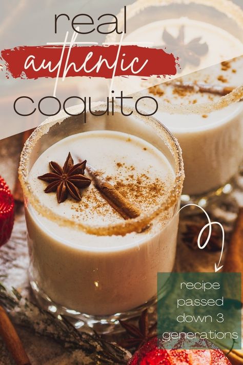 Coquito Recipe Puerto Rican Authentic With Egg, Mexican Egg Nog, Hennessy Coquito Recipe, Creamy Coquito Recipe, Coconut Coquito Recipe, Coquito Recipe With Tea, Coquito Recipe With Eggs, Cream Of Coconut Recipes, Coquito Recipe No Eggs