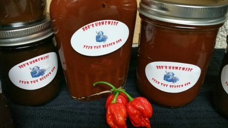 Fear the Reaper BBQ Sauce Carolina Reaper Recipe, Carolina Reaper Hot Sauce Recipe, Canned Salsa Recipes, Hot Pepper Recipes, Carolina Bbq Sauce, Pepper Recipes, Ghost Pepper, Homemade Barbecue Sauce, Hot Sauce Recipes