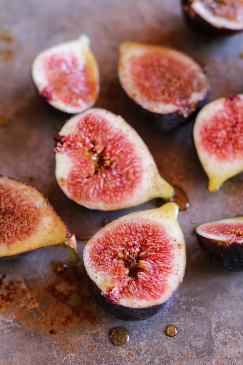 Maple Roasted Figs - The Roasted Root Fig Recipes Dessert, Arborio Rice Pudding, Roasted Figs, Fig Recipes, Balsamic Reduction, Paleo Treats, Breakfast Dessert, Appetizer Snacks, Vegetable Recipes