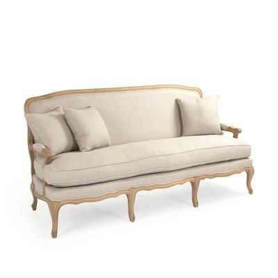 A LIFE WELL MADE | Shop Sales Events Antique Farmhouse Cabriole Sofa, French Provincial Sofa, Wood Settee, Upholstered Settee, Rustic Furniture Diy, French Sofa, Cozy Chair, Settee Sofa, Sofa Colors