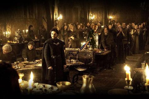 Medieval Banquet, Game Of Thrones Party, Black Palette, Wedding Stills, Black Dinner, Christmas Feast, Robb Stark, World Of Ice And Fire, King In The North