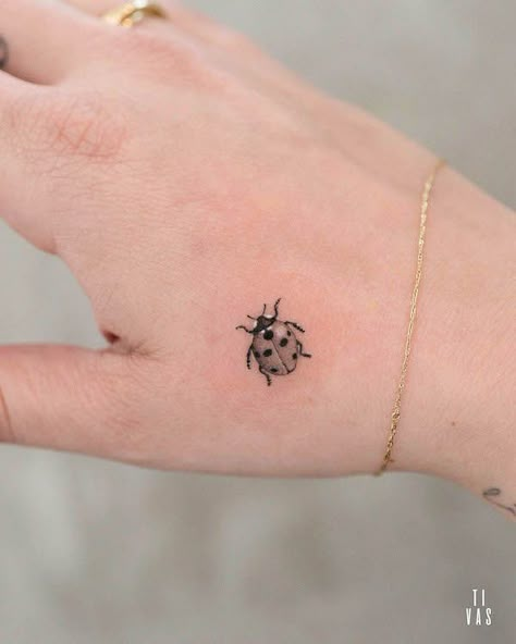 76 Hand Tattoos For Women with Meaning - Our Mindful Life Ladybird Tattoo, Dragon Hand Tattoo, Simple Hand Tattoos, Ladybug Tattoo, Thumb Tattoos, Butterfly Hand Tattoo, Our Mindful Life, Unique Small Tattoo, Lady Bug Tattoo