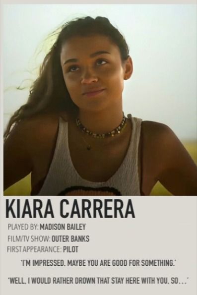 Character Polaroid, Kiara Carrera, Minimal Posters, Polaroid Posters, Polaroid Poster, The Pogues, The Outer Banks, Good Movies To Watch, Movie Characters