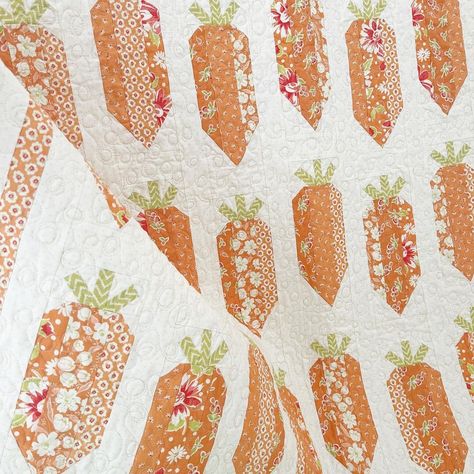 The Pattern Basket on Instagram: “Carrots 🥕🧡🥕🧡🥕 Pattern: Carrot Sticks #thepatternbasket #quilt #carrotquilt #quiltpattern #springquilt #quilting #quiltlove #showmethemoda…” Easter Quilt, Easter Quilts, Butterfly Quilt Pattern, Feather Quilt, Simple Machine, Pattern Meaning, Sunflower Quilts, Bunny Quilt, Carrot Sticks