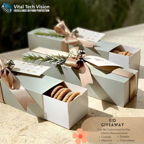 Christmas Gift Cookies Packaging Ideas, Cookie Packaging Ideas Christmas, Biscuit Gift Packaging, Box Of Cookies Packaging, Elegant Cookie Packaging, Cookies Hampers Ideas, Cookies Boxes Packaging, Treats Packaging Ideas, Cookies Hampers Packaging