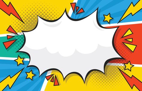 Super Hero Background, Drawing Pop Art, Super Hero Art, Bubble Background, Superhero Background, Comic Book Background, Superman Birthday, Pop Art Background, Comic Bubble