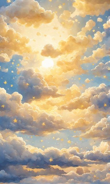 Book Cover Art Design, Creepy Backgrounds, Cloud Illustration, Sun Painting, Beautiful Angels Pictures, Background Hd Wallpaper, Wallpaper Nature Flowers, Cloud Painting, Fantasy Art Landscapes