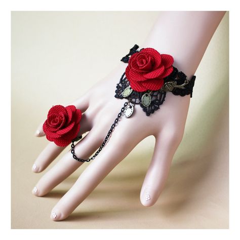 Punk Costume, Anting Manik, Hand Harness, Lace Bracelet, Gothic Vintage, Rose Bracelet, Magical Jewelry, Bracelet Ring, Hand Jewelry