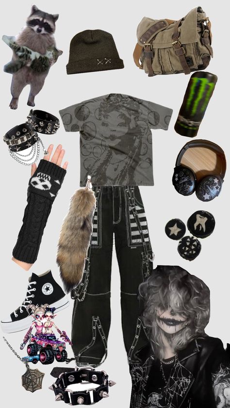 Raccoon Aesthetic Outfit, Kidcore Outfit, Outfit References, Goblin Core, Future Apartment, Dream Style, Racoon, Apartment Inspiration, Cute Fits