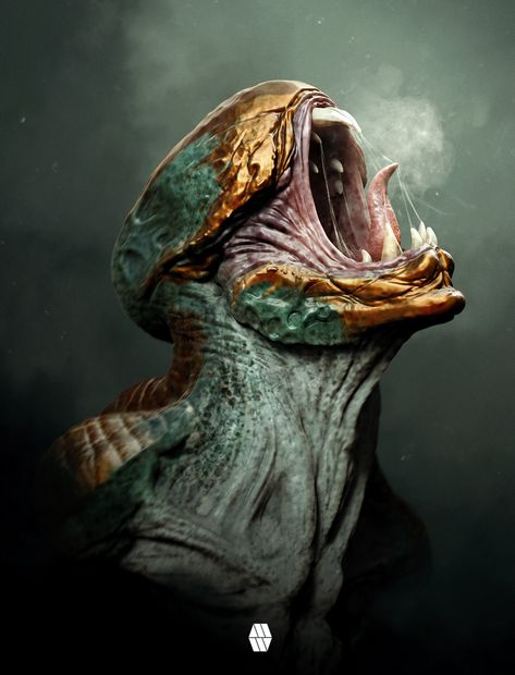 ArtStation - An Alien Emerges - 'Alien Bust' Concept