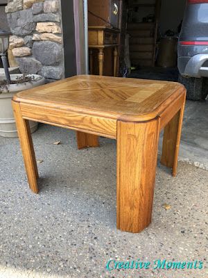 Ash & Ebony Oak End Tables Refinished End Tables, Furniture Makeover Inspiration, End Table Makeover, Oak End Tables, Refinish Furniture, Diy End Tables, Oak Side Table, Table Makeover, Diy Coffee Table