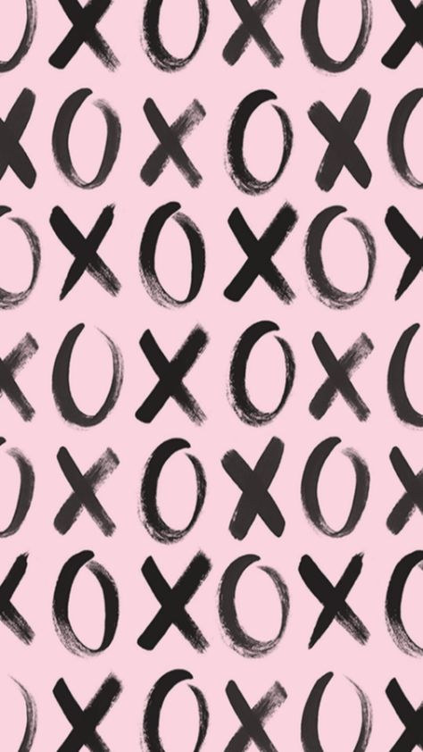 Simple X's & O's Xoxo Wallpapers, Xo Wallpaper, Tumblr Iphone Wallpaper, Tumblr Iphone, May Designs, Valentines Wallpaper, Wallpaper Iphone Quotes, Wallpaper For Your Phone, Cute Backgrounds