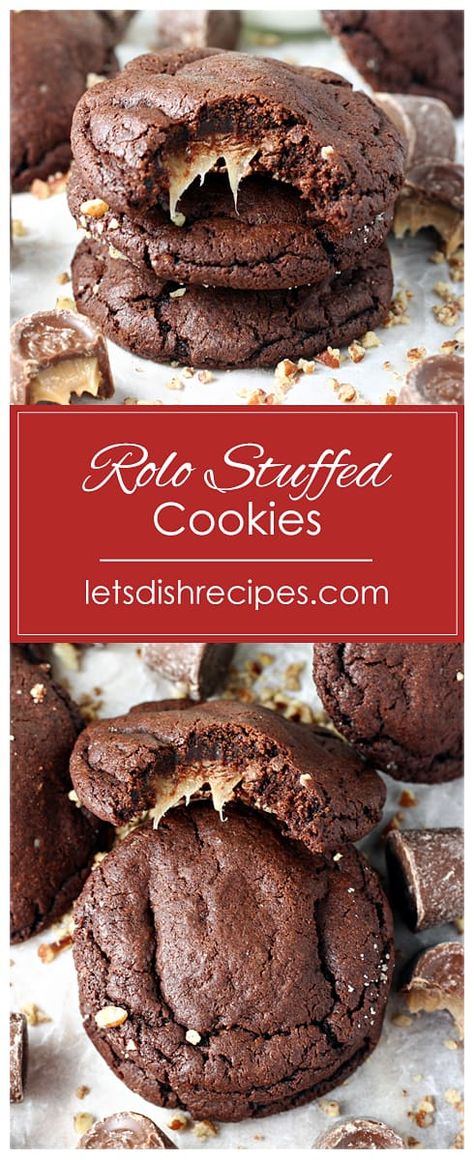 Roll Drop Cookies, Rolo Cookie Bars, Rolo Chocolate Cookies, Chocolate Rolo Cookies Recipe, Chocolate Roll Cookies, Christmas Cookies Using Rolos, Aero Cookies Recipe, Cookies With Rolos Inside, Gluten Free Rolo Cookies