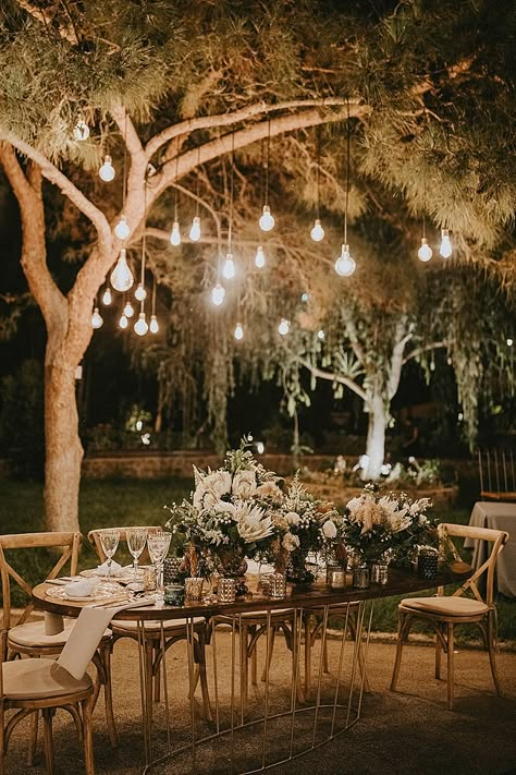 Nicholas and Christiana's 'Fairy Lights and Protea' Stunning Outdoor Wedding in Cyprus by Karina Leonenko Photography - Boho Wedding Blog Enchanted Wedding Theme, Forest Theme Wedding, Pagan Wedding, Cyprus Wedding, Enchanted Forest Wedding, Enchanted Wedding, Fairy Wedding, Outdoor Wedding Decorations, Flowers Wallpaper