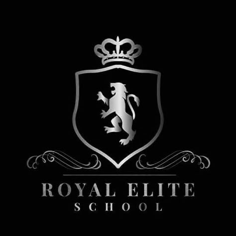 Royal Elite Series Rina Kent, Kent Aesthetic, Elite Aesthetics, Dr Logo, School Emblem, Royal Elite Series, Rina Kent, Royalty Aesthetic, King Book