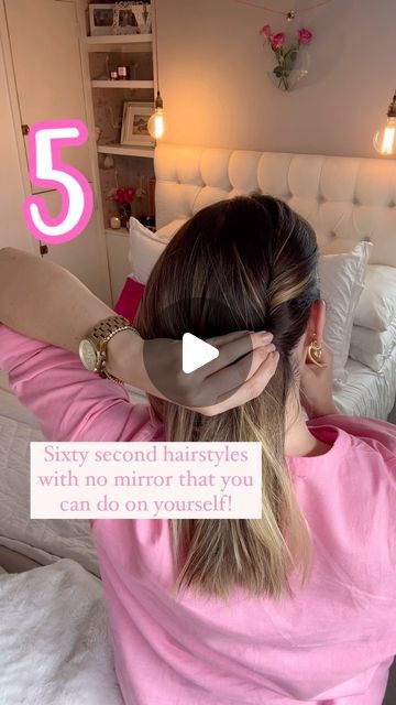 Victoria Penrose on Instagram: "The last day of sixty second hairstyles for the week. #quickhairstyles #nomirrorhairstyle #hairstylesdaily #dailyhairstyle #fasthairgrowth #hairideas" Third Day Hairstyles, 3rd Day Hairstyles, Day 3 Hair Hairstyles, Hairstyles For The Week, Day Hairstyles, Second Day Hairstyles, Daily Hairstyles, Hair Growth Faster, Quick Hairstyles