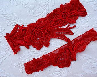 Red Bridal Garter, Red Wedding Garter, Red Garter Wedding, Red Garter Belt, Red Garter, Wedding Wishing, Wedding Toss, Bride Garter, Red And White Weddings