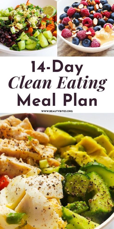 14-day clean eating meal plan for beginners with nourishing healthy recipes and a grocery list to help you start eating healthy! This meal plan includes easy clean eating recipes for breakfast, lunch, dinner and snacks as well as meal prep tips to help you get started! Healing Meals Clean Eating, Healthy Low Calorie Meals Clean Eating, Simple Healthy Dinner Ideas Clean Eating, Healthy Simple Meal Plan, Gut Healthy Diet Plan, Simple Healthy Grocery List, Meal Plan For Gut Health, Gut Healthy Meal Plan, Clean Eating Low Calorie