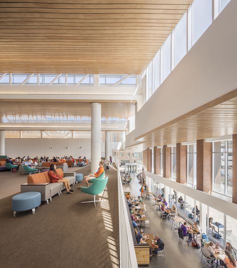 University Dining Hall, Dining Hall Design, Clemson University Campus, University Interior Design, Cafeteria Design, Architecture Restaurant, Campus Design, Dining Interior, University Architecture