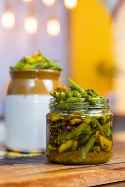 Kunal Kapur - Green Chilli Pickle | Chef Kunal Kapur | Mirchi Ka Aachar Green Chilli Pickle, Chilli Pickle, Mustard Oil, Instant Recipes, Chilli Pepper, Green Chilli, Recipe Ingredients, Summer Season, Chutney