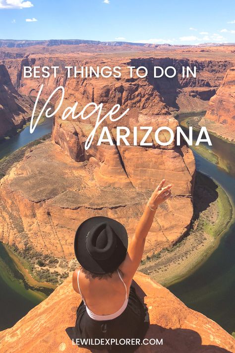 Page Arizona Travel | Page, AZ Things to Do | Dreaming of Arizona travel? Page is a city in the most northern part of Arizona. Lake Powell, Antelope Canyon, and Horseshoe Bend are all located in Page, Arizona. There are so many fun outdoor activities in Page, AZ and if you’re looking for an adventure during a southwest road trip you’ll definitely want to head there. Here are the best things to do in Page, Arizona. Page Az Things To Do, Arizona Attractions, Southwest Road Trip, Glen Canyon Dam, Page Az, Lower Antelope Canyon, Escalante National Monument, Page Arizona, Fun Outdoor Activities