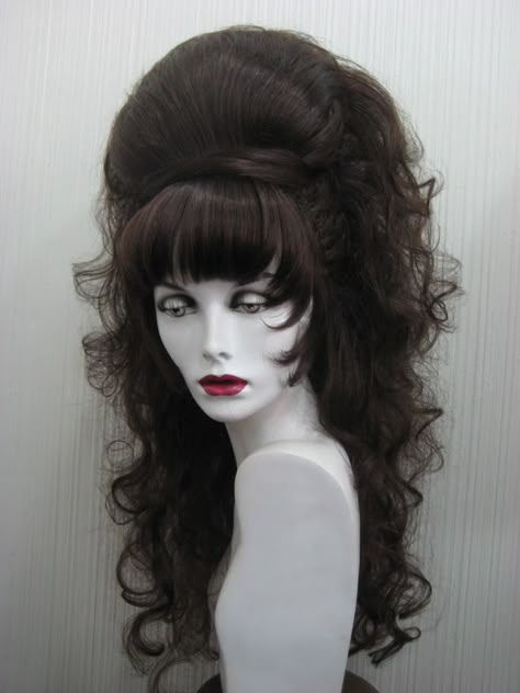 Vintage Hair Color, Goth Wigs, Victorian Wigs, Victorian Wig, Vampire Wig, Cool Wigs, Goth Wig, 1880s Hair, Vampire Hairstyles