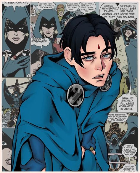 Super Character Design, Male Raven Fanart, Raven Titans Fanart, Raven Genderbend, Raven Dc Fanart, X Men Oc, Dc Comics Fanart, Domino Marvel, Dc Oc