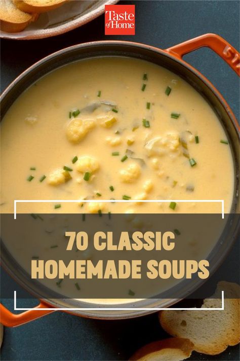 Dinner Party Soup Recipes, Country Fresh Garlic Soup, Health Soup Recipes, Home Made Soups, Healthy Soup Recipes Clean Eating, Nostalgic Recipes, Homemade Soup Recipes, Cheesy Broccoli Soup, Julia Childs