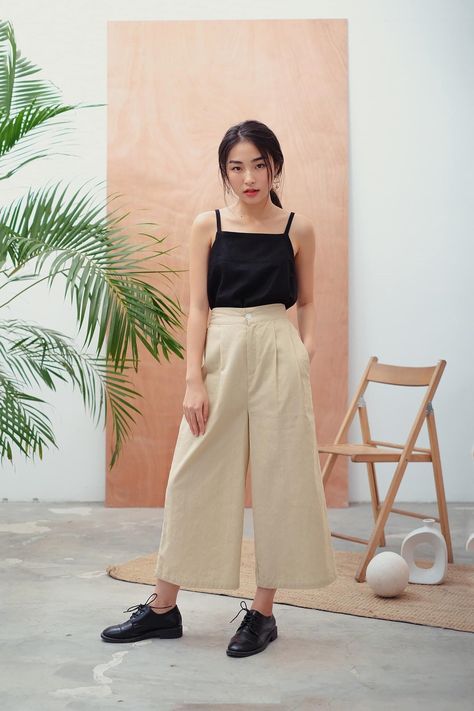 Cullote Pants, Linen Camisole, Linen Culottes, Slip Top, White Linen Pants, Wide Leg Linen Pants, Womens Pants, Pantalon Large, Wide Legs