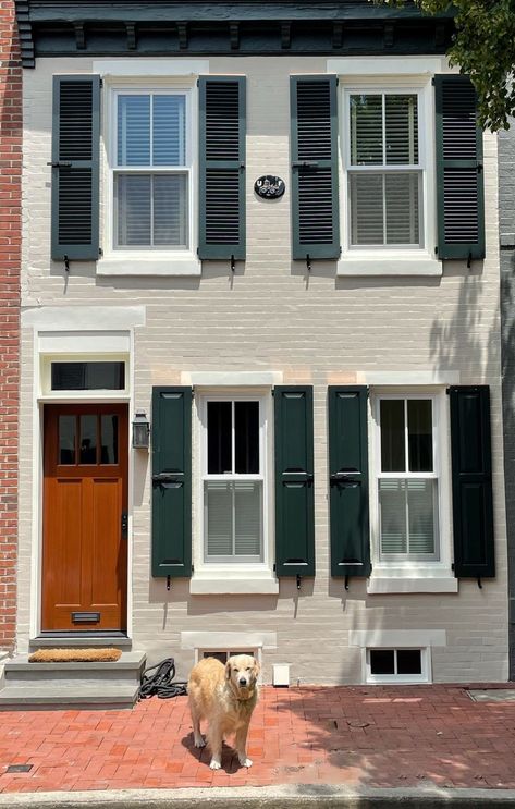 Tudor Shutters, Colonial House Shutters Exterior, Colonial With Shutters, Colonial Shutters Exterior, Colonial House No Shutters, Georgian Shutters Window, Custom Shutters, House Shutters, Colonial Exterior