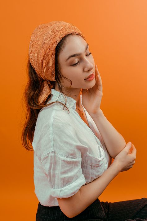 Orange on Behance Orange Backdrop Photoshoot, Camp Photoshoot, Camping Photoshoot, Orange Sheets, Branding Shoot, Photoshoot Studio, Art Camp, Paper Backdrop, Orange Aesthetic