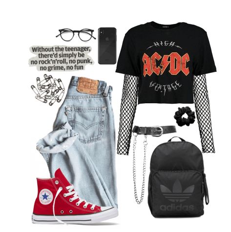 Grunge teenager Outfit | ShopLook Edgy Outfits For School, Teenager Outfits Girls Style, Emo Outfits For School, E Girl Outfits Aesthetic, Emo Girl Outfits, Black Jeans Outfit Ideas, Egirl Fashion, Look Grunge, E Girl Outfits