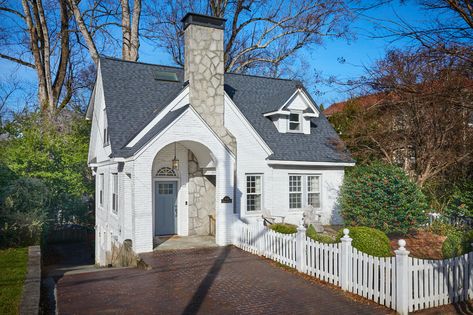 Cape Cod Style House, Cape Cod Style, Virginia Homes, Starter Home, Blue House, Yard Landscaping, Front Yard Landscaping, Driveway, Cape Cod