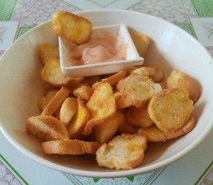 Bread Chips | ThriftyFun Bread Chips, Crunchy Bread, Cheese Powder, Favorite Dips, Bread Snacks, I Dont Have Time, Drop In, Tater Tot, Melted Butter