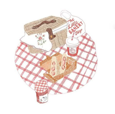 picnic #illustration #watercolor #watercolorillustration #sketch #sketches #sketchbook #parisian #pencilillustration #pastelcolors #aesthetic #strawberry #picnic #foodillustration Picnic Illustration Drawings, Picnic Basket Illustration, Friendship Journal Ideas, Picnic Doodle, Picnic Sketch, Picnic Drawing, Picnic Illustration, Watercolor Picnic, Mug Packaging