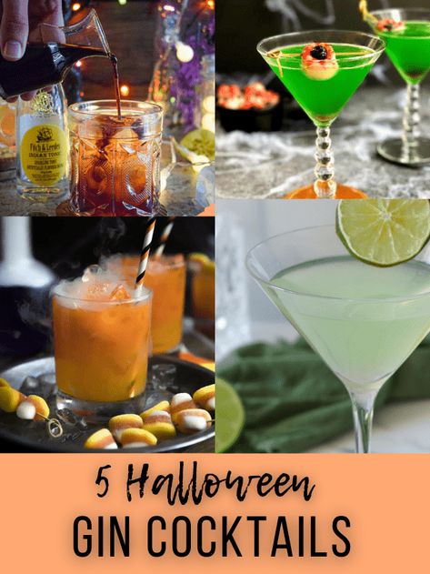 Halloween Drinks Gin, Gin Halloween Cocktails, Halloween Gin Drinks, Halloween Cocktails Gin, Halloween Gin Cocktails, Big Batch Halloween Cocktails, Gin Mixers, Chartreuse Cocktail, Vegan Halloween Treat