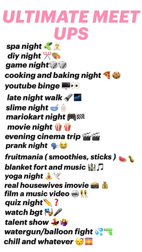 what to do at home with friends Things To Do At Home With Bestie, What To Do The Night Before Picture Day, What To Do In Sleepovers, What To Do When Hanging Out With Friends, Stuff To Do With Your Best Friend At Home, What To Do With Ur Best Friend, Fun Things To Do With Girlfriend, Things To Do With Cousins At Home, Things To Do At Your Friends House