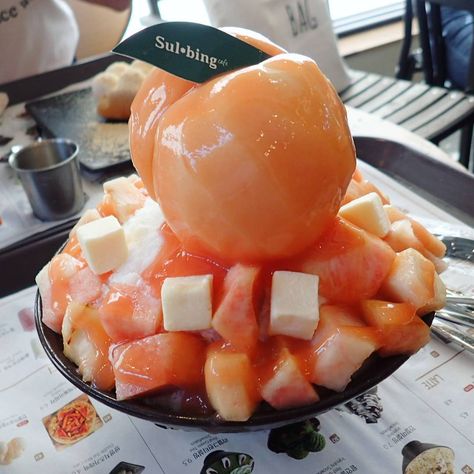 Korean Treats, Instagram Korean, Korean Dessert, Asian Sweets, Korean Desserts, Yummy Comfort Food, Asian Desserts, Pastry Shop, Food Pin