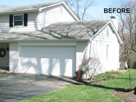 BEFORE: above garage addition Garage Bonus Room Addition, Building Above Garage, Adding On Above The Garage, Adding Master Suite Over Garage, Addition On Top Of Garage, Home Addition Above Garage, Over The Garage Master Suite Addition, Add Room Above Garage, Over The Garage Addition