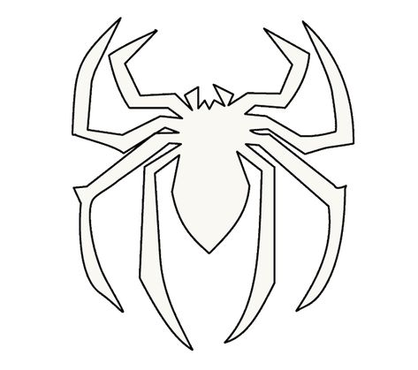 How to Draw Spiderman Logo: Step 18 Spiderman Logo Drawing, Spiderman Sign, How To Draw Spiderman, Spiderman Sketches, Spider Drawing, Easy Drawing Guides, Spiderman Logo, Symbol Drawing, Spiderman Drawing