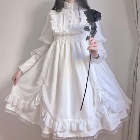 Lolita Outfits, Old Fashion Dresses, Kawaii Harajuku, Kawaii Dress, Fairytale Dress, Nail Art Ideas, Kawaii Clothes, Lolita Dress, Lolita Fashion