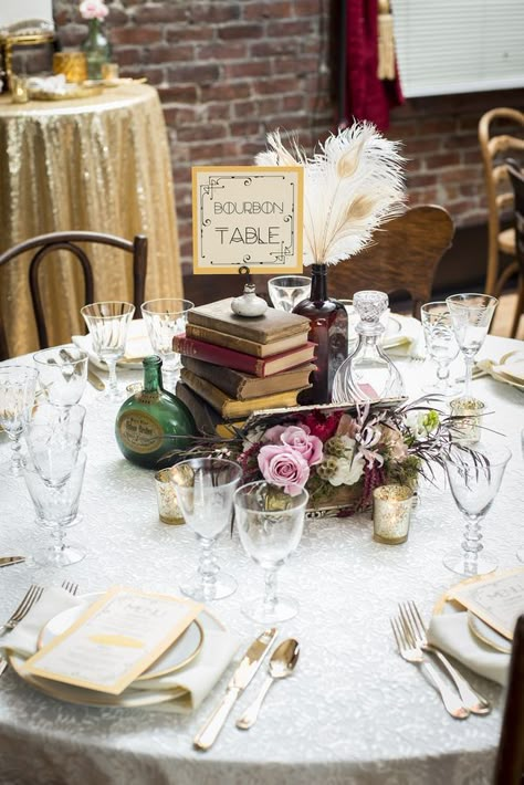 Prohibition Wedding, Whiskey Table, Speakeasy Wedding, Prohibition Party, Speakeasy Party, 20s Wedding, Prohibition Era, 1920s Wedding, Gatsby Wedding