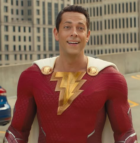 Shazam! Fury of the Gods Shazam Zachary Levi, Shazam Fury Of The Gods, Shazam Icon, Black Adam Shazam, Shazam Movie, Action Icon, Justice League Art, Captain Marvel Shazam, Zachary Levi