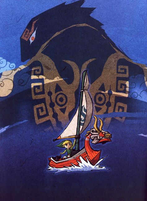 Promotional Art The Wind Waker, Link Zelda, Wind Waker, Zelda Art, Ocarina Of Time, Twilight Princess, The Legend Of Zelda, Action Adventure, Retro Gaming