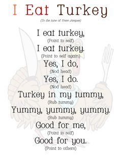 Turkey Poem, Thanksgiving Lesson Plans, Thanksgiving Poems, Thanksgiving Songs, Thanksgiving Lessons, Circle Time Songs, Thanksgiving School, Free Thanksgiving Printables, Classroom Songs