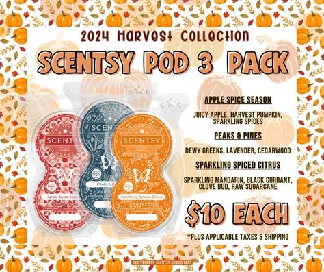 Scentsy Fall 2024 Games, Scentsy Harvest Collection 2024, Scentsy Printables, Scentsy October, Scentsy Fall, Clove Bud, Scentsy Consultant, Black Currants, Spiced Apples