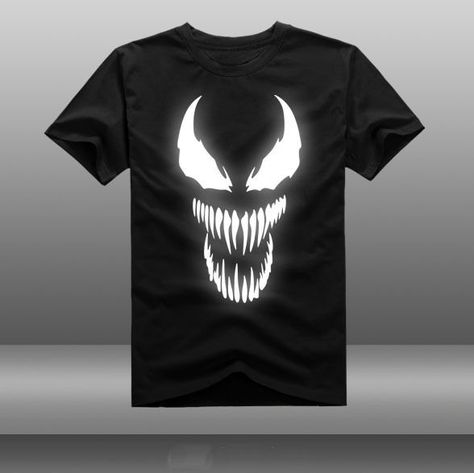 Marvel Comics Spider Man Villain Venom Mens Cotton Short Sleeve T-Shirt Tee Tops Venom Shirt, Spider Man Black, Venom T Shirt, Eddie Brock, Superhero Shirt, Man Black, Apparel Merchandising, Costume Shirts, Man Men