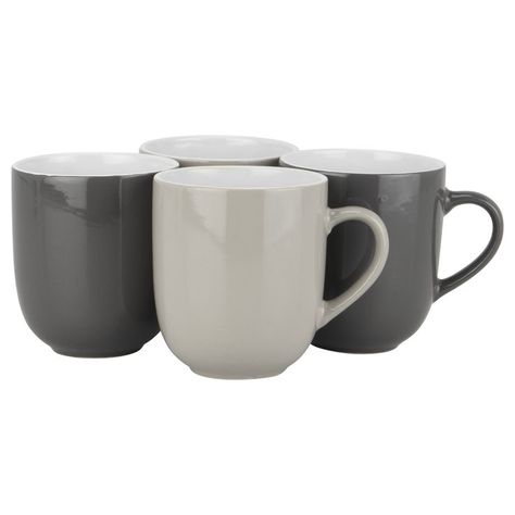 https://www.therange.co.uk/cooking-and-dining/tableware-and-dinnerware/mugs-and-cups/mug-sets/set-of-4-contrasting-coloured-mugs/?position=14&s=318951#318951 Plain Mugs, Matching Mugs, Marble Mugs, Grey Mugs, Cups Of Tea, Home Needs, Tea And Coffee, Pink Or Blue, Cool Kitchen Gadgets