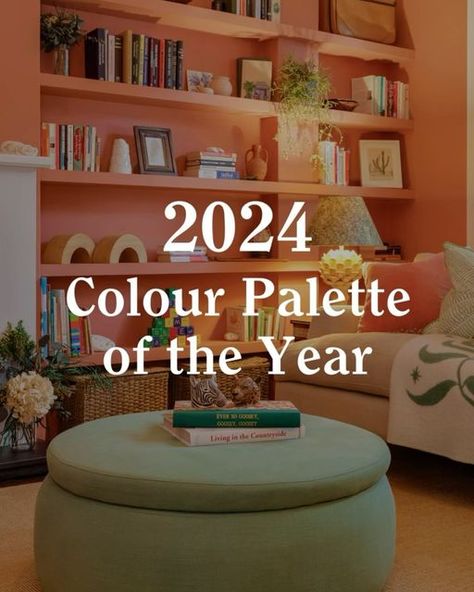 Lick on Instagram: "Have you got a favourite colour from our 2024 colour palette of the year? Eight versatile paint colours which pair grounding earthy tones and modern neutrals with bolder, zestier shades to uplift your space, whether you’re looking to create a whole house scheme or choose just one colour for a fresh room makeover. 1. Dusky terracotta #Red03 (@emhlondon) 2. Earthy and rich #Beige02 Soho Farmhouse (@out.with.the.artex) 3. Warm #White05 (@renovationhq) 4. Peachy #Orange05 (@from.house.2home) 5. Calming duck egg #Blue03 (@studiototeda) 6. Refreshing mint #Green08 (@sharnshouse) 7. Comforting light #Beige03 (@lucyalicehome) 8. Restfull grass #Green14 (@homeoflala) #LickPaint #colourpalette #homedesignideas" Colour Of The Year 2024, Terracotta Paint, Black Floor, House Color Palettes, House Color Schemes, Green Colour Palette, Paint Palette, Duck Egg Blue, Complementary Colors