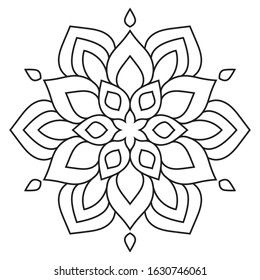 Easy Mandala Mandalas Flower Coloring Pattern Stock Illustration 1630746061 | Shutterstock Easy Mandala Drawing Simple, Mandela Art Easy, Small Mandala Art, Mandala Drawing Easy, Floral Drawing Design, Mandala Outline, Mandala Simple, Simple Mandala Design, Mandela Patterns